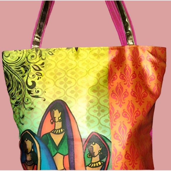 Hot Pink Beautiful Women Tote Bag - Picture 1 of 6